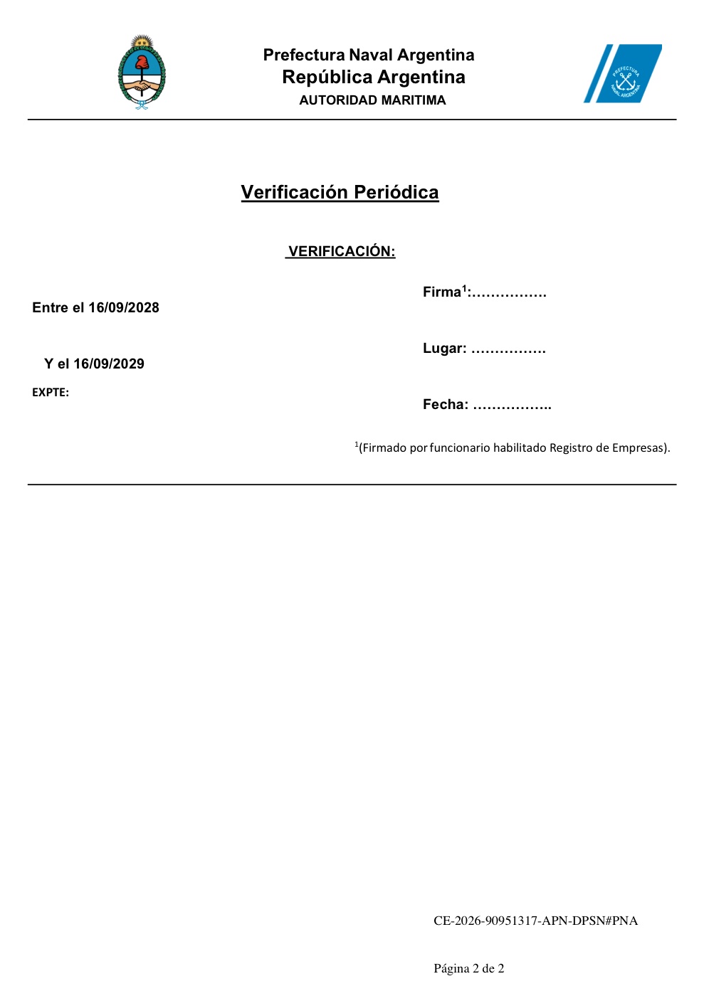 Certificado PNA de Métriko SRL - página 2